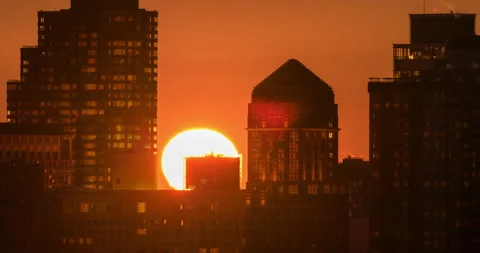 Westside Skyline Sunset Stock Footage 151366206