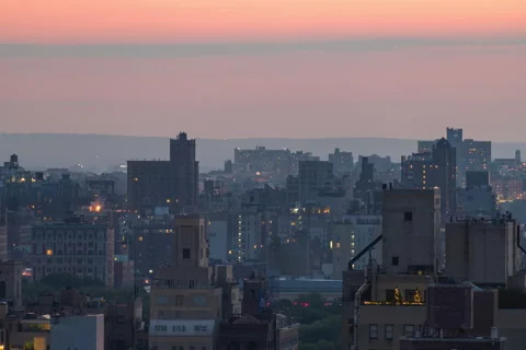 Westside Sunset (2 of 2) Stock Footage 138312663