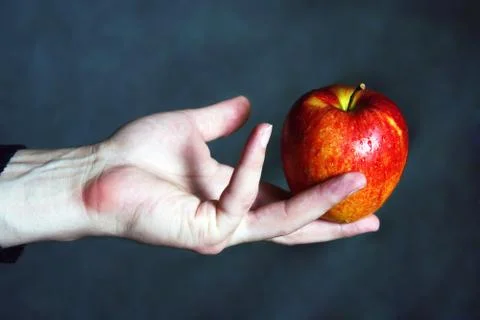 Wet apple Stock Photos