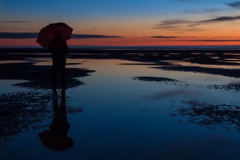 Wet beach Stock Photos