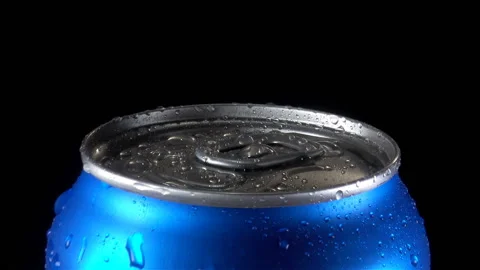 Wet beverage tin can Video stock 137952822