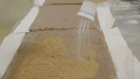 Wet for cake Stock Footage 85651059