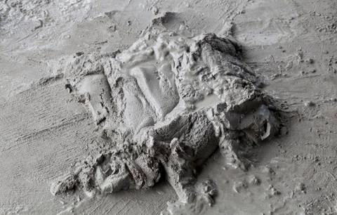 Wet cement Stock Photos