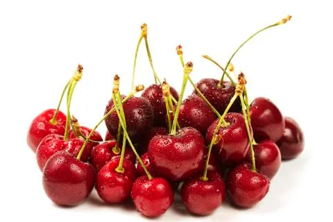 Wet cherry mountain Stock Photos