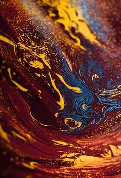 Wet Chocolate Paint Splashes Stock Illustration