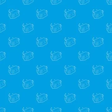 Wet cleaning pattern seamless blue 스톡 일러스트