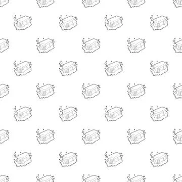 Wet cleaning pattern seamless Stock Illustration
