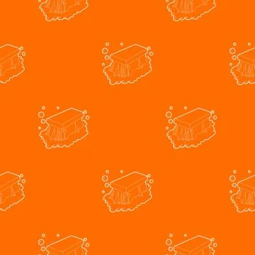 Wet cleaning pattern vector orange イラスト素材