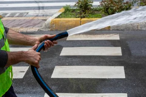 Wet cleaning 写真素材