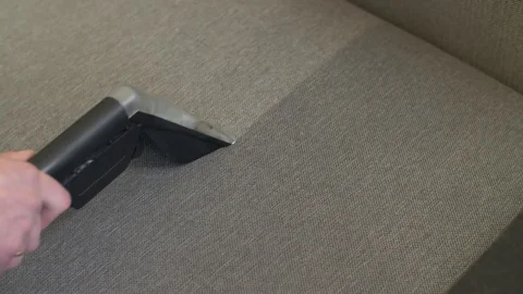 Wet cleaning of sofa Stock Footage 101402233