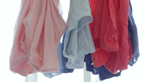 Wet Clothes Cleaned with Laundry Machine Hanging to Dry Vidéo 136210218
