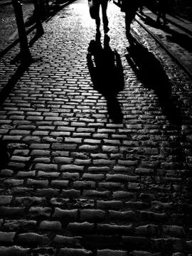 Wet cobbles Stock Photos