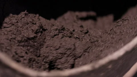 Wet concrete mixture inside concrete mixer drum close up Stock Footage 341986275