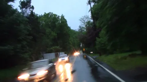 Wet drive1 Stock Footage 8557948