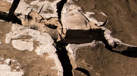 Wet earth drying and cracking timelapse drought Stock Footage 47587668