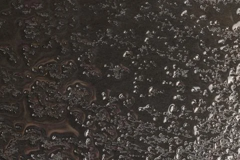 Wet embossed black slate for serving, covered with lots of water drops kitc.. Stock Photos