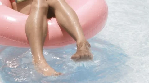 Wet Feet Stock Footage 22255855