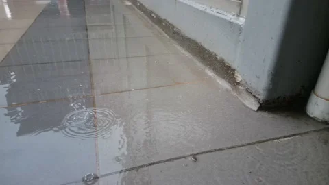 Wet floor Stock Footage 145842649