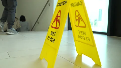 Wet floor Stock Footage 234722472