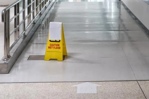 Wet floor Stock Photos