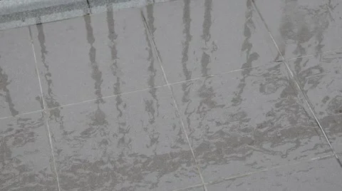 Wet Floor Square Tile 스톡 동영상 51662801