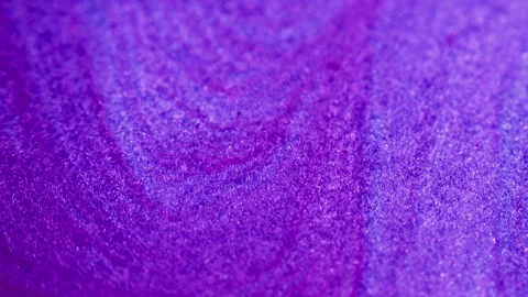 Wet glitter wave paint flow purple pink ink mix Stock Footage 278182097
