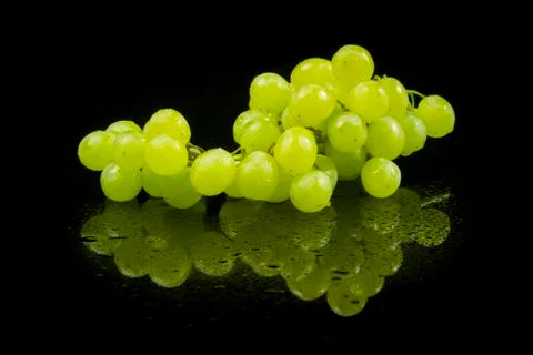 Wet grapes Stock Photos