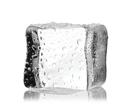 Wet ice cube Stock Photos