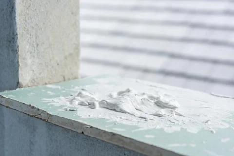 Wet lime plaster Fotos Stock