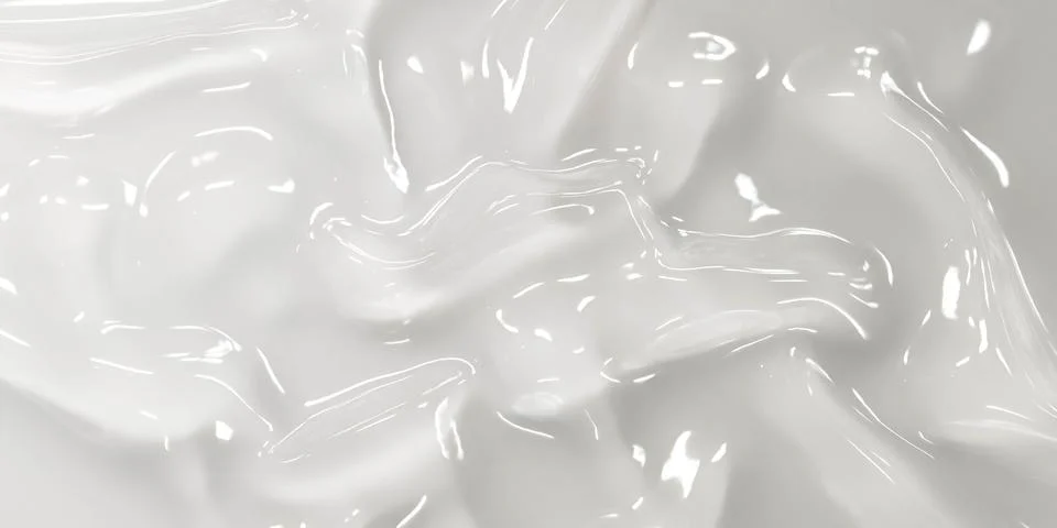 Wet liquid fluid surface with wave pattern and reflections 3d render Stock Illustration