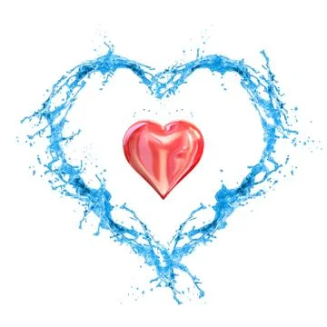Wet love Illustrazione stock