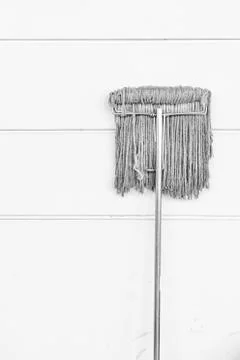 Wet mob on white background Foto stock