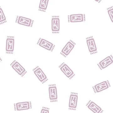 Wet napkins glyph vector seamless pattern flat Stock Illustration