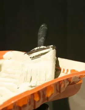 Wet paintbrush Stock Photos