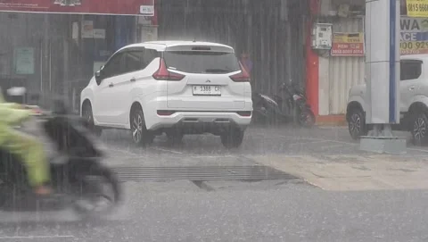 Wet road Stock Footage 296479198