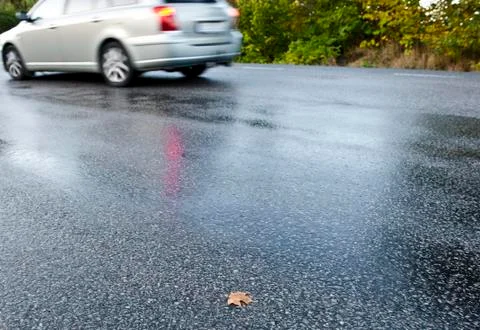 Wet road Stock Photos