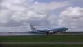 Wet runway take off, KLM HD Footage