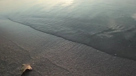 Wet sand on the beach 스톡 동영상 41779996
