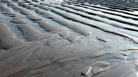 Wet sand dunes  Stock Footage 111970925