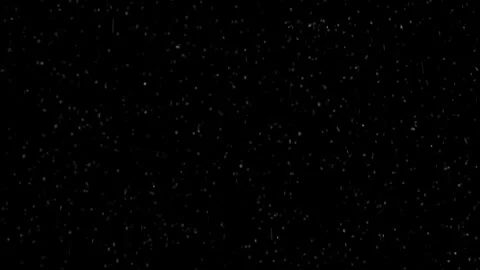 Wet snowflakes falling down on black loop background Stock Footage 346648909