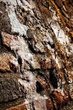Wet stone wall Stock Photos
