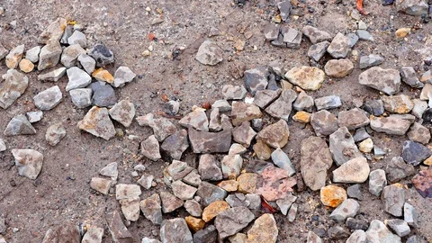 Wet stones background. close up Video stock 94601778