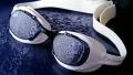 wet  swimming goggles HD Footage