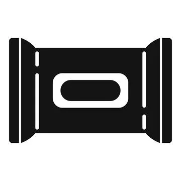 Wet tissue pack icon simple vector. Box paper Illustrazione stock