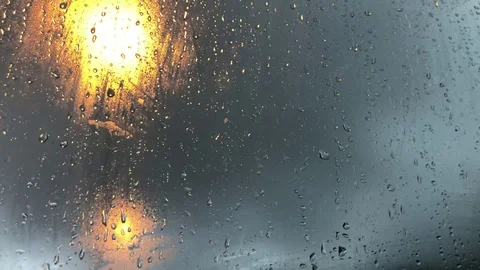 Wet Window Video stock 98422291