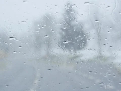 Wet windshield Stock Photos