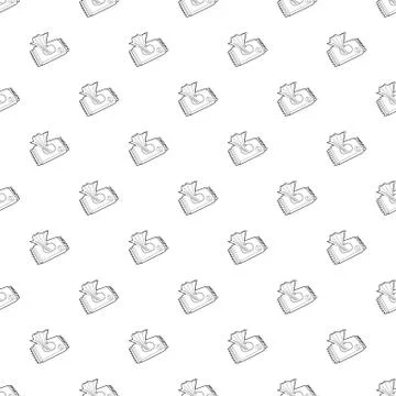 Wet wipe pack pattern seamless Stock Illustration