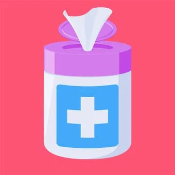 Wet wipes Stock Illustration