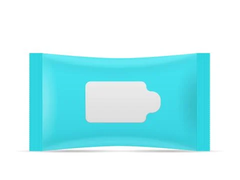 Wet wipes package Stock Illustration