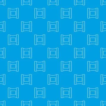 Wet wipes package pattern vector seamless blue Illustrazione stock
